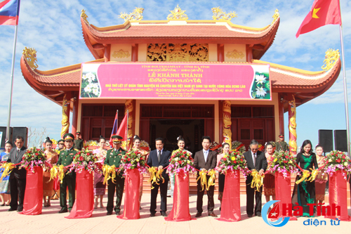 Khánh thành Nhà thờ liệt sỹ quân tình nguyện và chuyên gia Việt Nam tại Lào