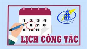 Lịch công tác tháng 12/2023