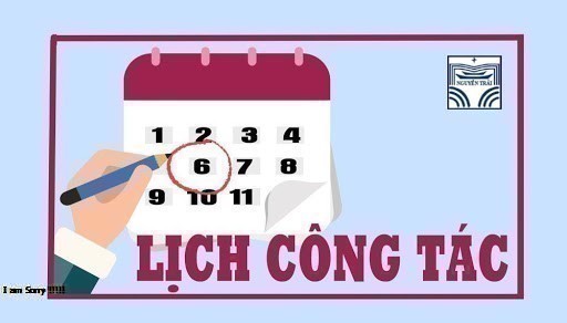 Lịch công tác tháng 12/2021